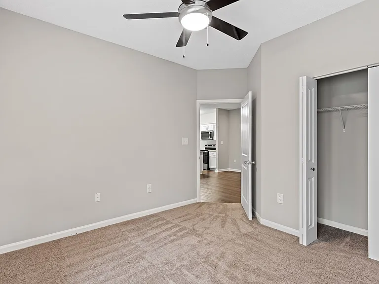 New carpet in renovated apartments