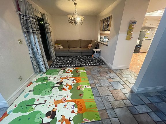 Spacious area for kids to play