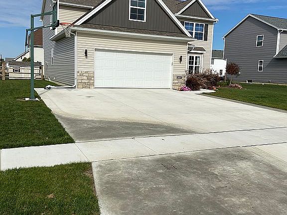 Extra wide driveway