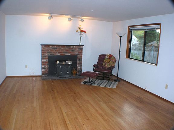 Family room with fireplace