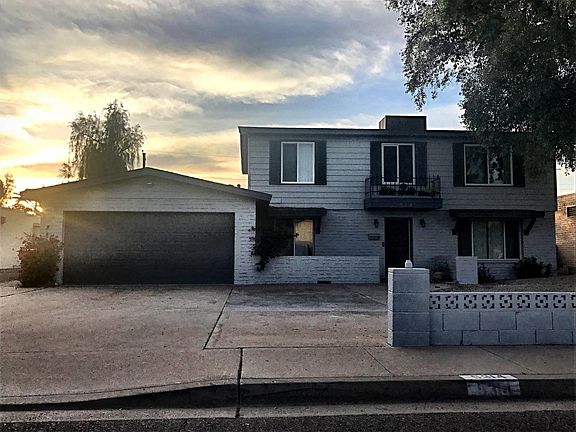 Home front with new two-town paint. 