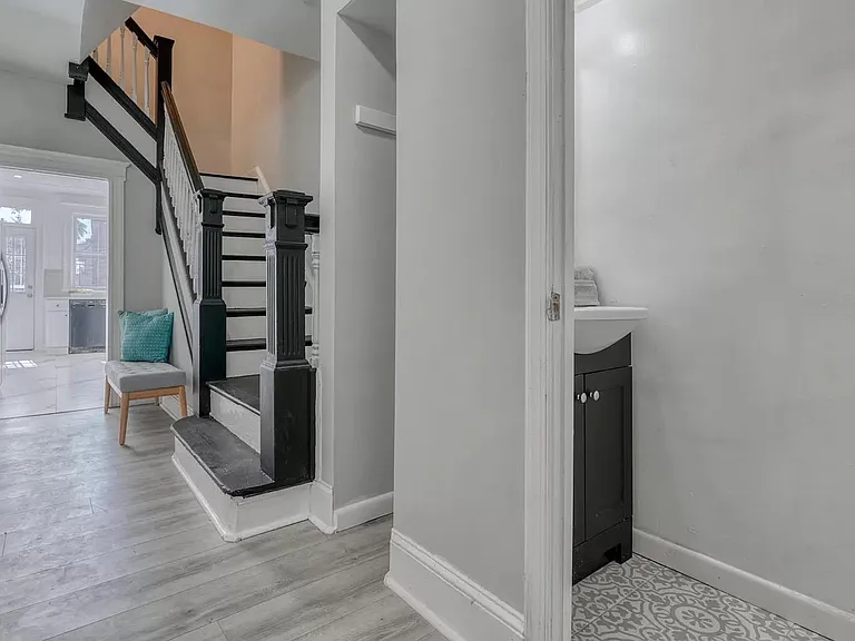 Half bathroom on main level