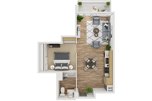 Floor plan Studio Plus