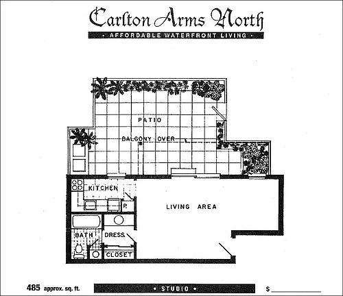 Floor plan 1 Bedroom