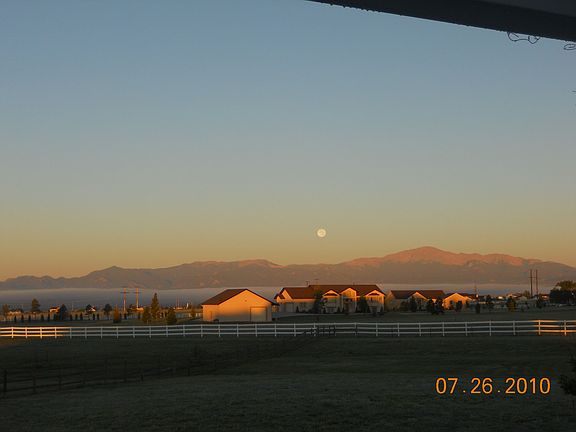 View from back porch