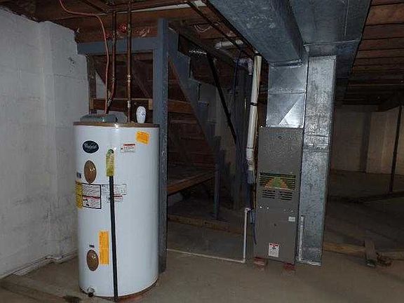 Mechanicals In Full Unfinished Basement