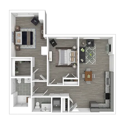 Floor plan The Intersect (B11-UFAS-UD)