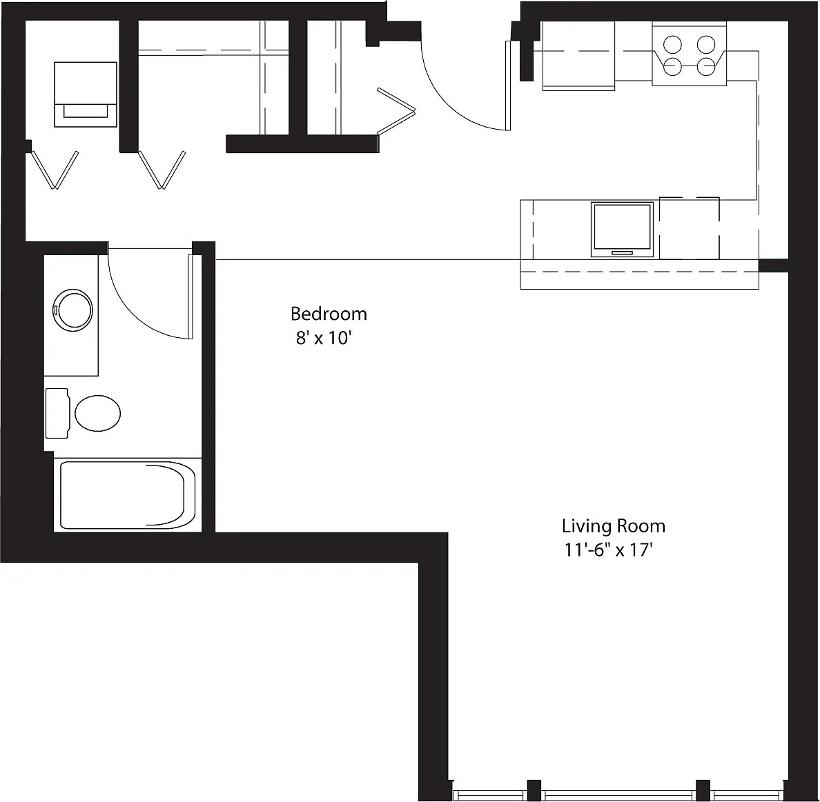 Floor plan Studio D