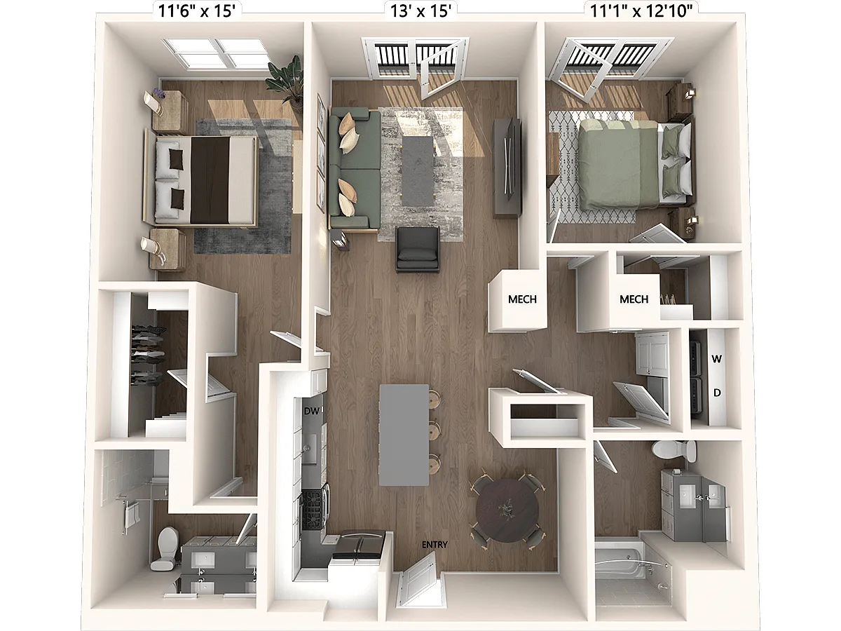 Floor plan B15-Upgrade