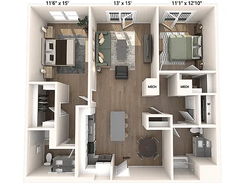 Floor plan B15-Upgrade