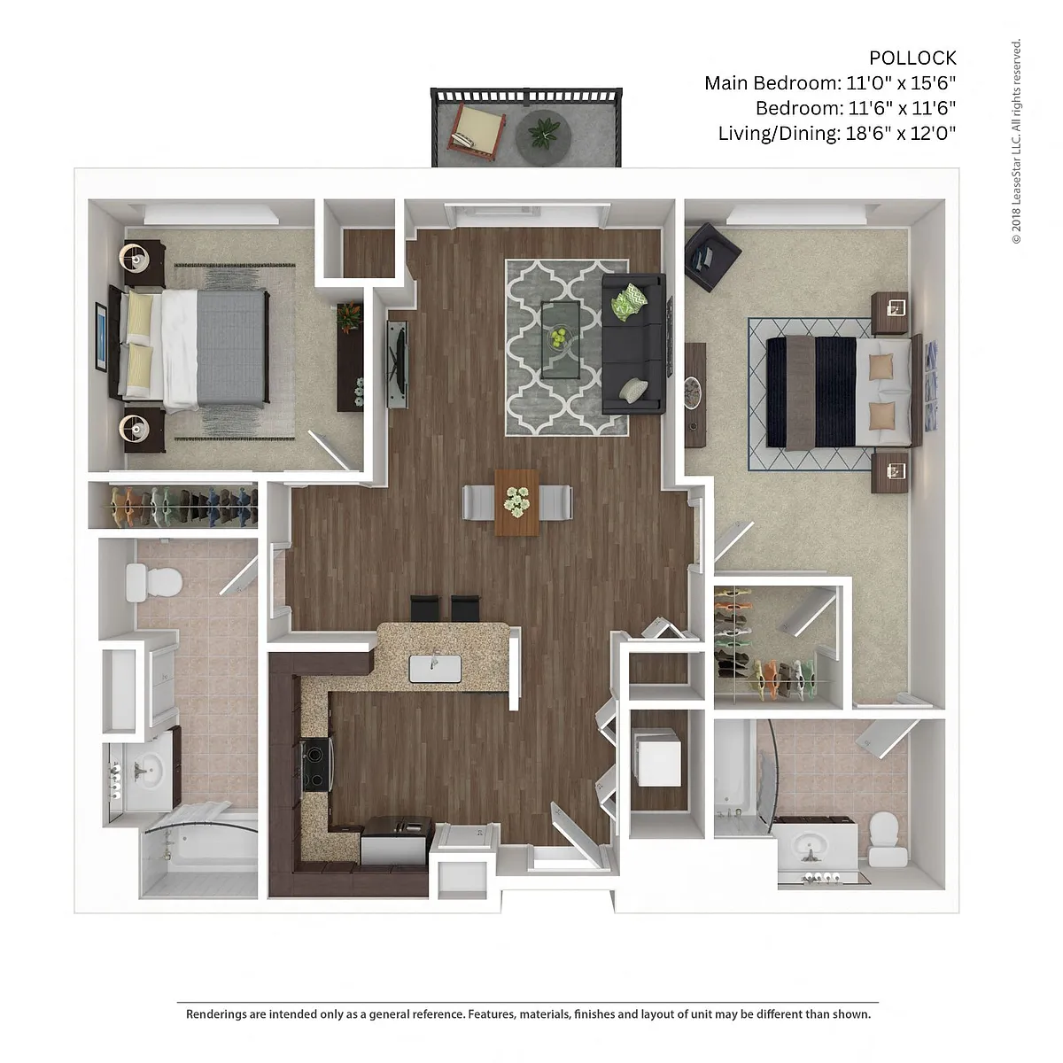Floor plan Pollock
