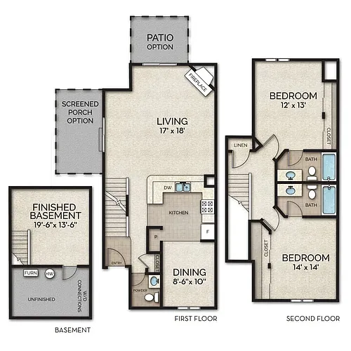 Floor plan Tiffany Townhome