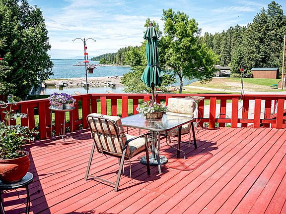 deck view of lake Harbor