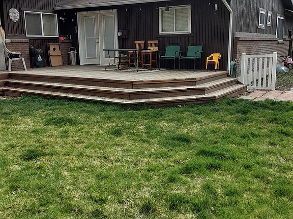 Back yard and deck