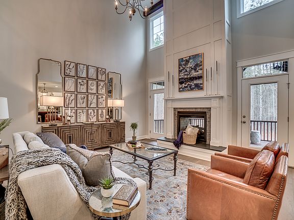 Living Room- Brick fireplace option