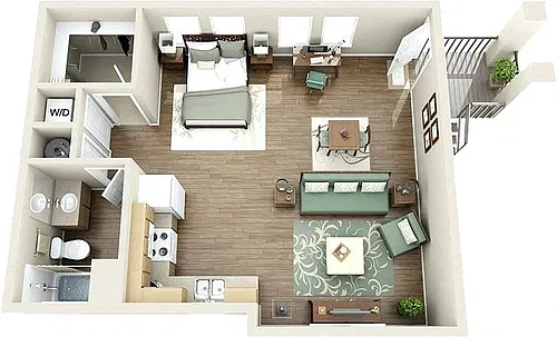Floor plan Studio