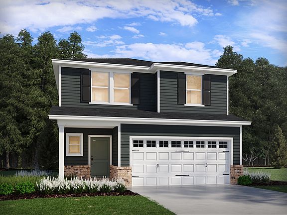 Paisley elevation rendering at a Meritage Homes community in Wendell, NC.