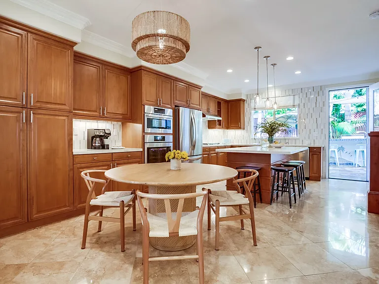 Designer kitchen with newly upgraded appliance