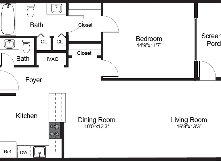 Aventura Oaks 1 Bedroom 1.5 Bathroom Aventura Oaks 1 Bedroom 1.5 Bathroom