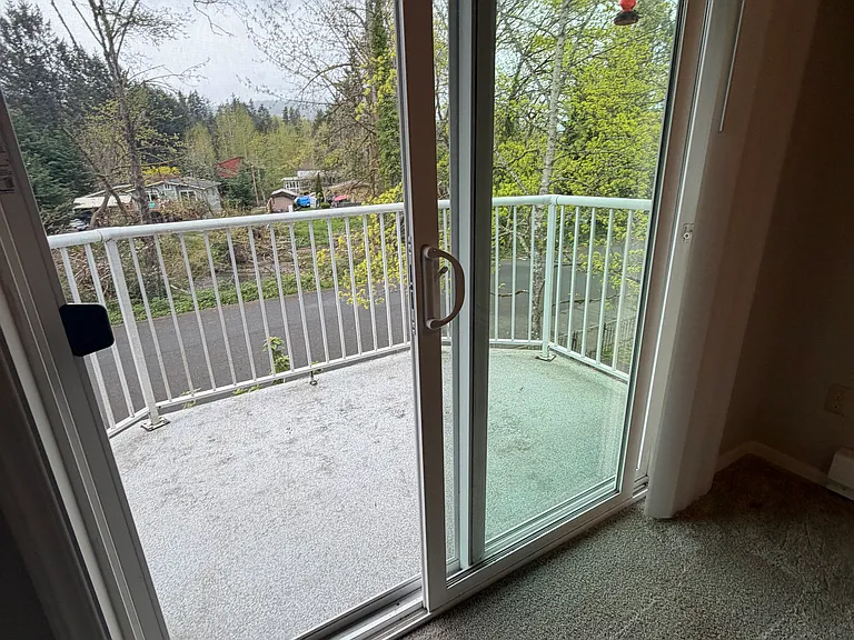 sliders and deck off of the dining room