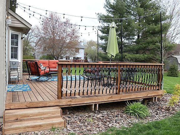 The deck was built in 2018