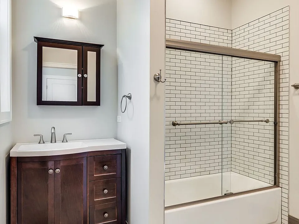 965 W 18th Street Bathroom Vanity and Shower