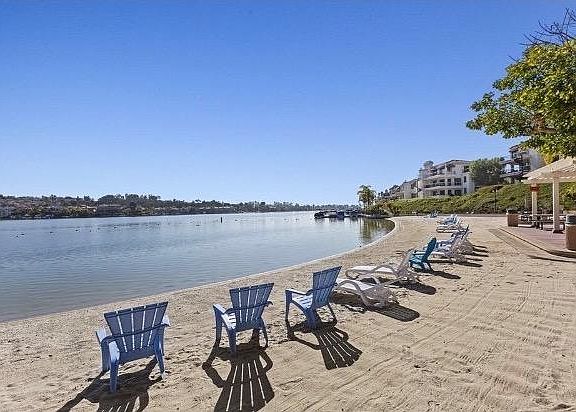 Private beach on Lake Mission Viejo