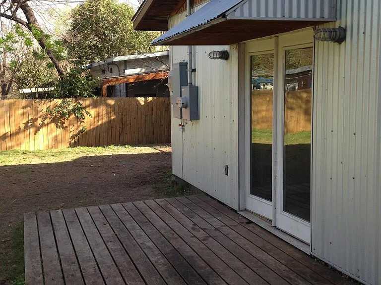 Back exterior and back patio