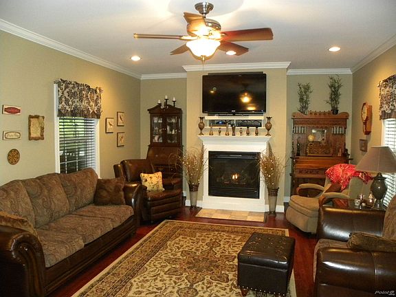 Family with Fireplace with Gas logs