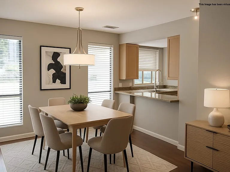 Staged Dining Area