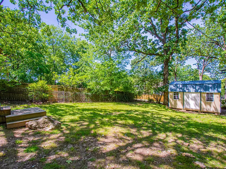 Back yard and storage shed