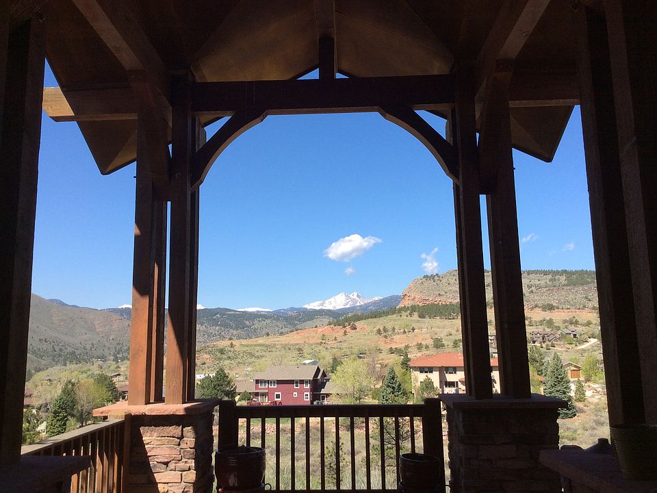 Welcome to 1022 Horizon Dr. with panoramic views of Longs Peak and Steamboat Mountain from every angle of the home.