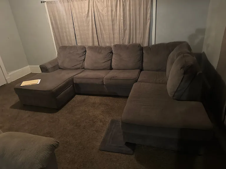 Comfortable sectional.