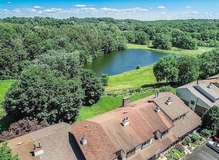 View of back lake and park