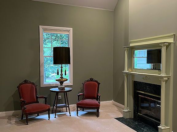Master bedroom sitting area