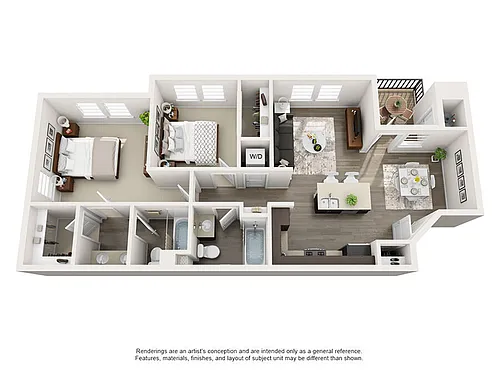 Floor plan Two bedroom floor plan B