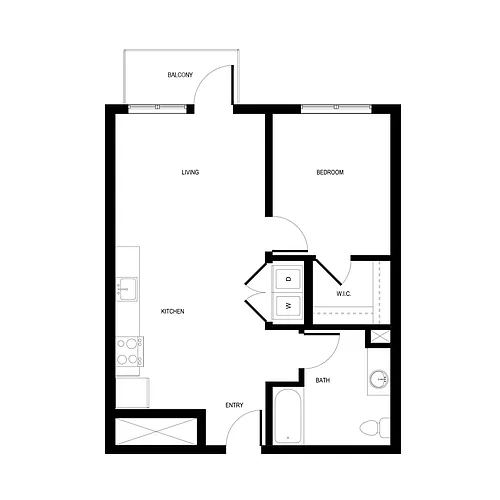 Floor plan 1X1 - C4