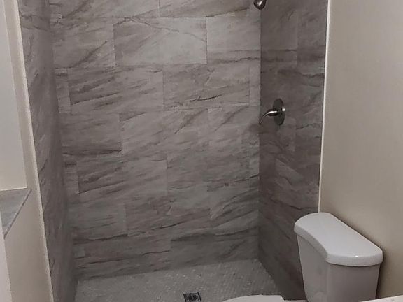 Here's the brand new master bathroom