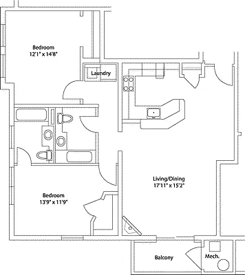 Floor plan 2B