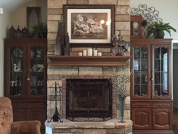 Wood Burning Fireplace