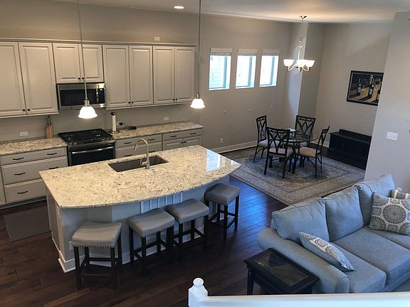 Main floor kitchen and living areas