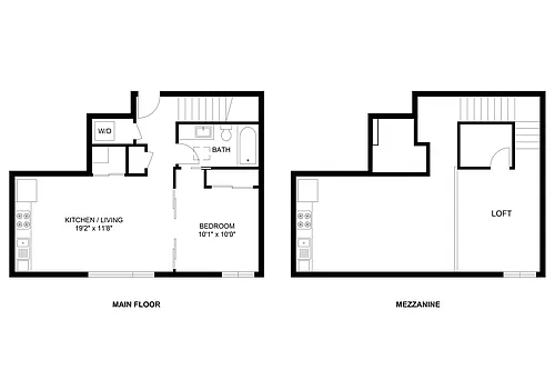 Floor plan Plan N: Loft Collection