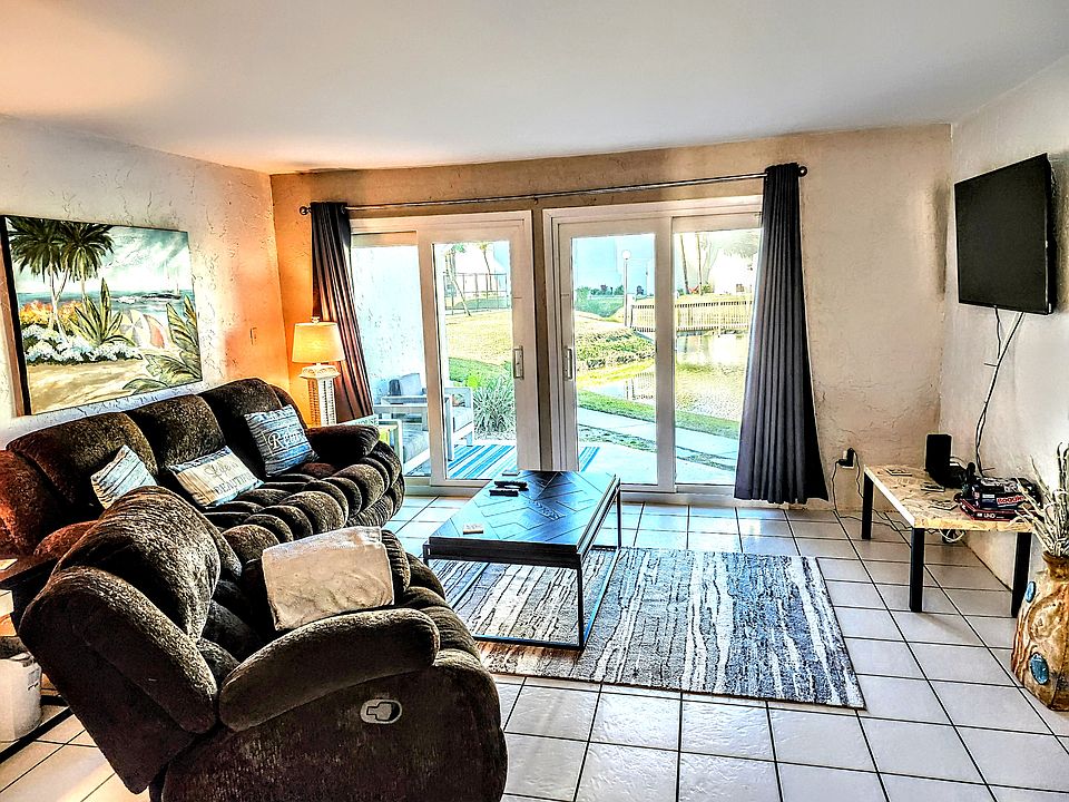 New living room furniture and sliding glass door