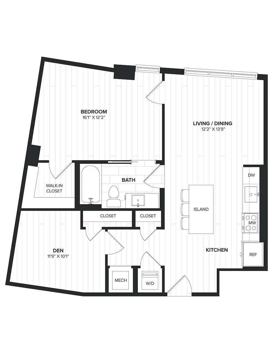 Floor plan 01BRD-05 Den