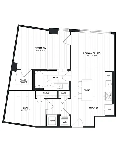 Floor plan 01BRD-05 Den