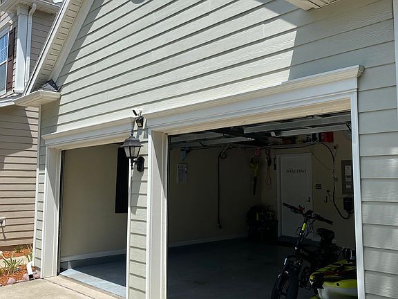 Garage from side view