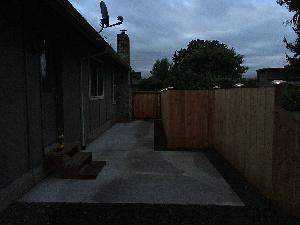 Back yard privacy area
