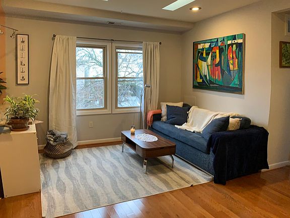 Living room windows face south. Bedroom windows face south and west.