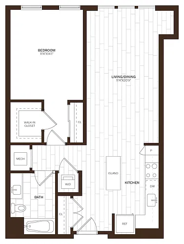 Floor plan 1 Bed/1 Bath-A5.2