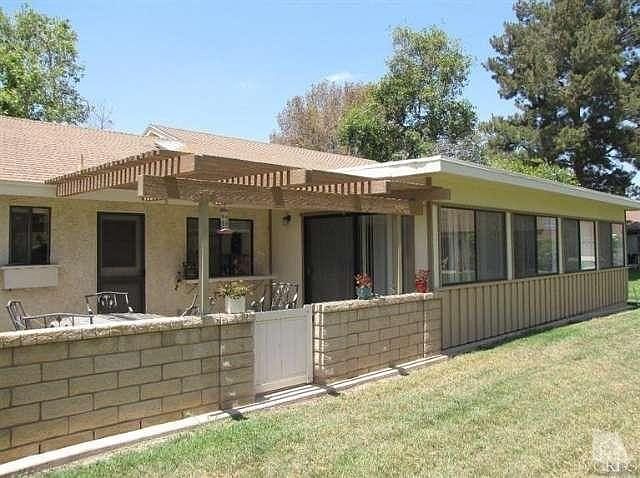 Back of house. Open Patio and additions.